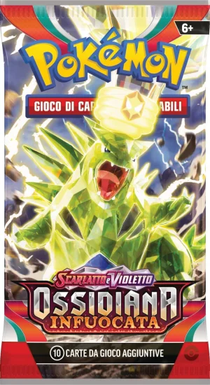 Bustina Pacchetto Ossidiana Infuocata artwork Tyranitar