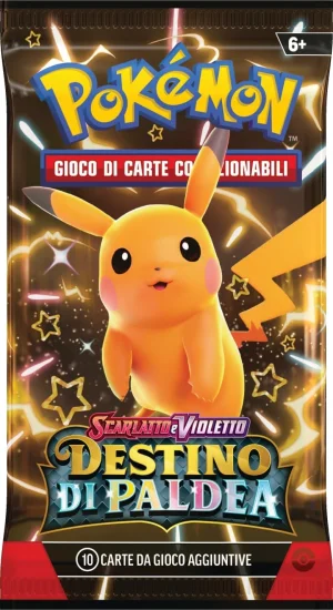 Bustina Pacchetto Destino di Paldea artwork Pikachu