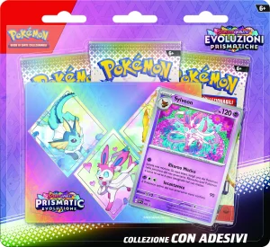 Evoluzioni Prismatiche Collezione con Adesivo Sylveon