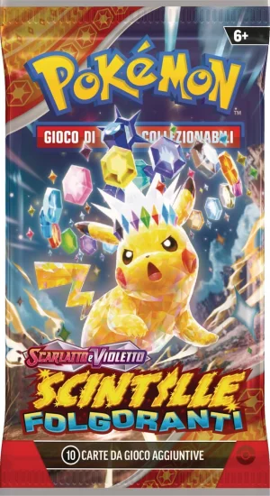 Bustina Pacchetto Scintille Folgoranti artwork Pikachu