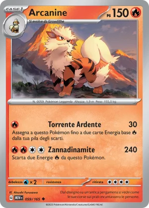 Arcanine - Reverse - (MEW 059)