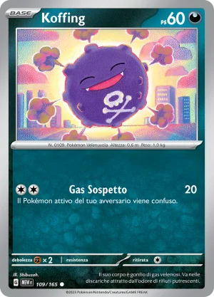 Koffing - Reverse - (MEW 109)