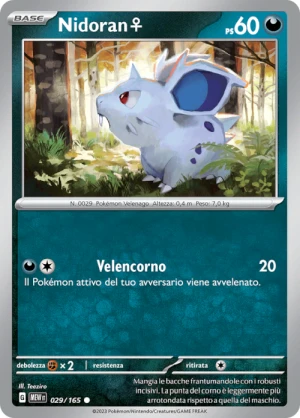 Nidoran femmina - Reverse - (MEW 029)