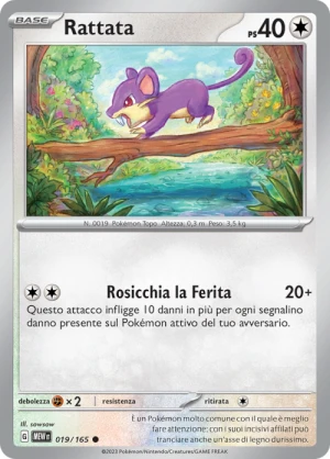 Rattata - Reverse - (MEW 019)