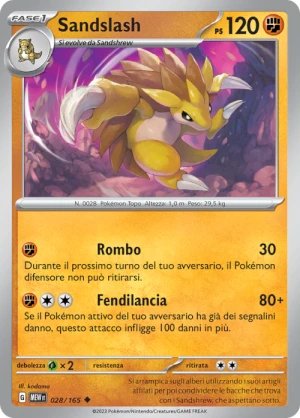 Sandslash - Reverse - (MEW 028)