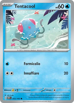 Tentacool - Reverse - (MEW 072)