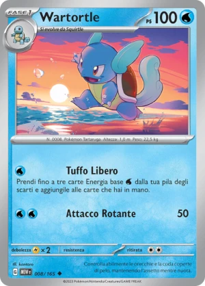 Wartortle - Reverse - (MEW 008)